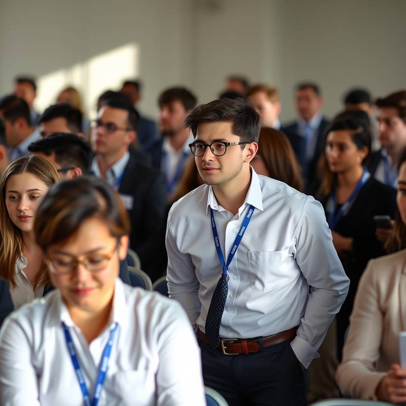 Groupe de personnes lors d'une conférence